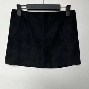 Black Suede Micro Skirt
